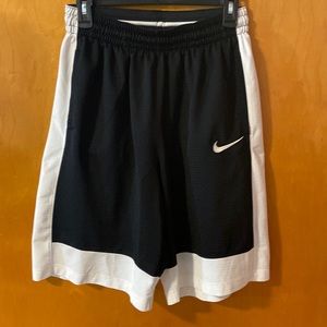 Black and white basketball Nike shorts